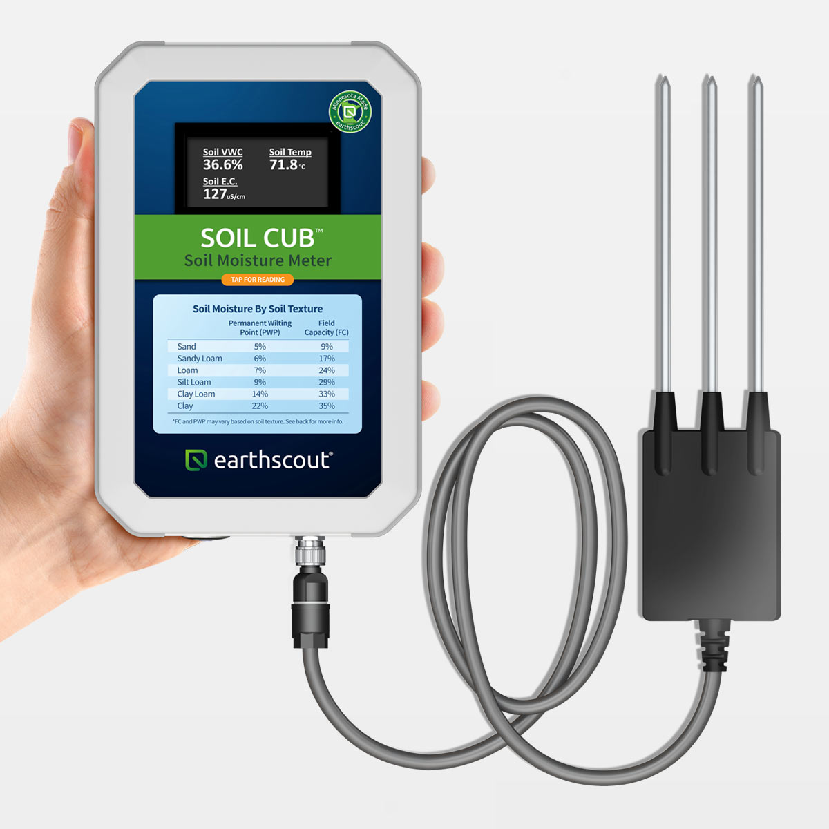 NEW! SOIL CUB 5-in-1 Soil Moisture Meter with TDR Sensor